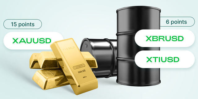 Réduction des spreads sur l'or et le pétrole
